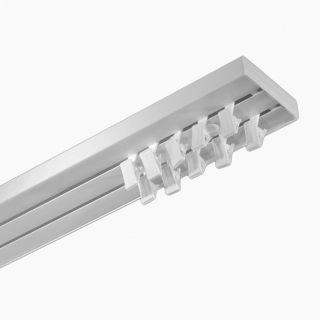 STROPNÁ LIŠTA PVC TYČ NA ZÁCLONU, sada 2 koľajníc, 350 cm